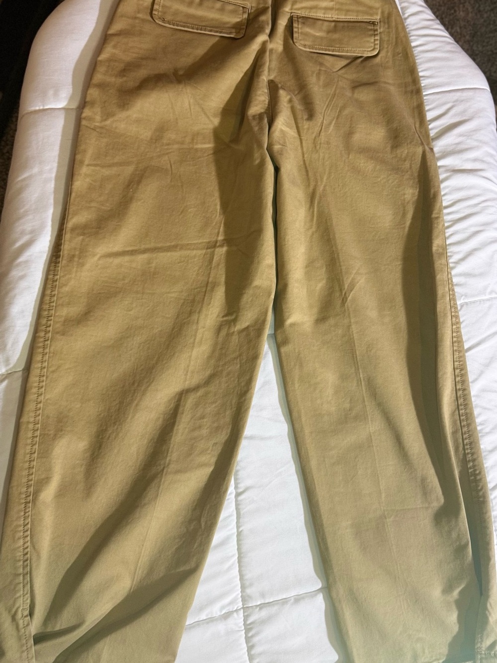 Banana Republic Factory Cropped Ankle Chino Pants - Khaki